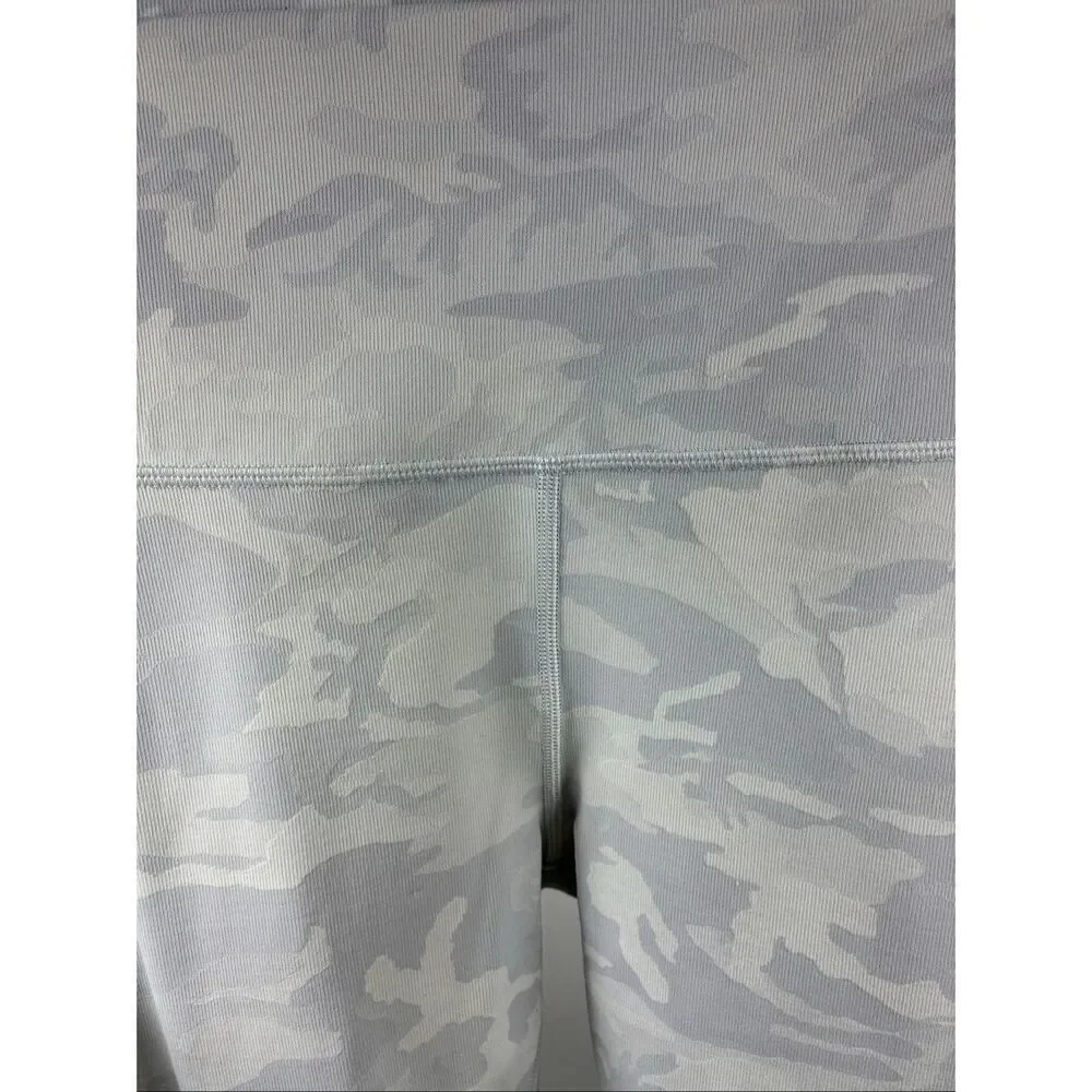 Lululemon Wunder Under High Rise Tight 28” in Incognito Camo Jacquard Alpine Whi